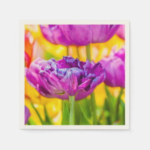 Tulpen Betoverend Donkerroze Servetten
