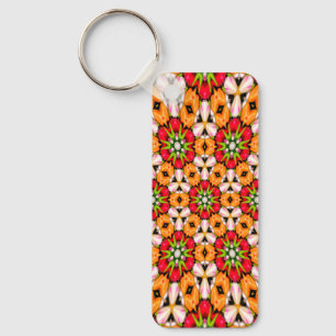 Tulpen Boeket Patroon Sleutelhanger