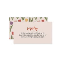 Tulpen Bruids Douche Uitnodiging Insert