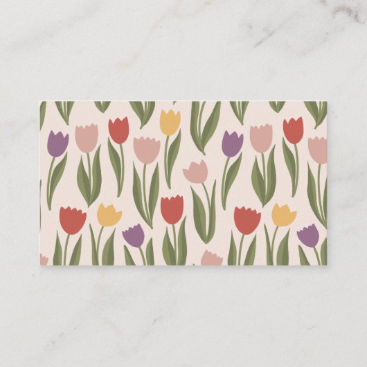 Tulpen Bruids Douche Uitnodiging Insert (Achterkant)