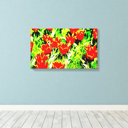 Tulpen Canvas Afdruk (Insitu (Houten vloer))