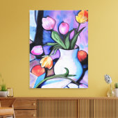 Tulpen - Canvas Print (Insitu (Woonkamer))