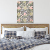 Tulpen, Daisies en Honeysuckle Canvas Afdruk (Insitu (Slaapkamer))