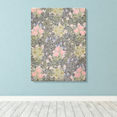 Tulpen, Daisies en Honeysuckle Canvas Afdruk (Insitu (Houten vloer))