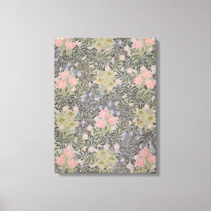 Tulpen, Daisies en Honeysuckle Canvas Afdruk