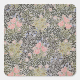 Tulpen, Daisies en Honeysuckle Vierkante Sticker