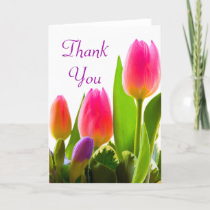 Tulpen dankbriefkaart bedankkaart