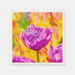 Tulpen die 12 kantelen servetten