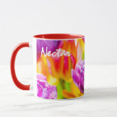 Tulpen die diepe roze aftappen mok (Links)