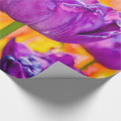 Tulpen die Paars uitzenden Cadeaupapier (Hoek)