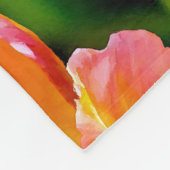 Tulpen die Paars uitzenden Fleece Deken (Hoek)