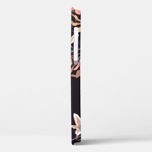  tulpen, donkere paarse achtergrond Case-Mate iPhone case (Achterkant / Links)