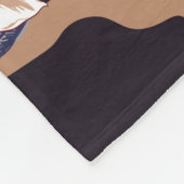  tulpen, donkere paarse achtergrond fleece deken (Hoek)