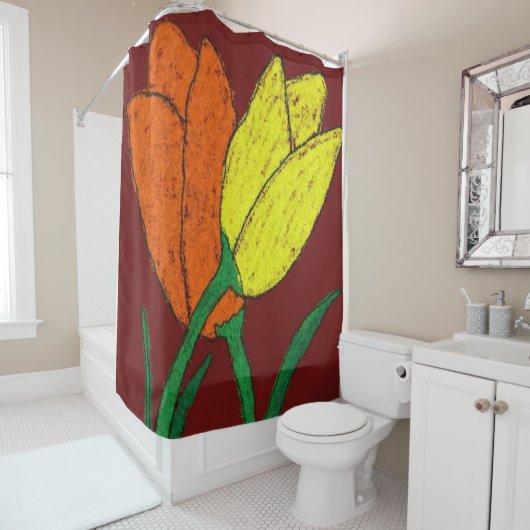 Tulpen Douchegordijn (In situ)