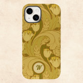  Tulpen en acanthus Leaves met monogram Case-Mate iPhone Case