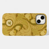  Tulpen en acanthus Leaves met monogram Case-Mate iPhone Case (Achterkant (horizontaal))