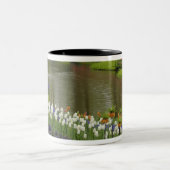 Tulpen en hyacintuinen, Keukenhof Tuinen, 2 Tweekleurige Koffiemok (Center)