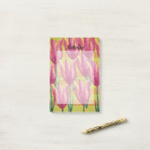 Tulpen en lijnen Post-It Notities Post-it® Notes (Op bureau)