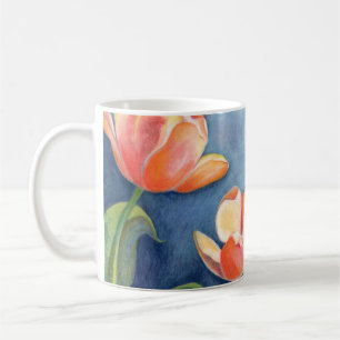 Tulpen en monoboogvlinder koffiemok