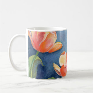 Tulpen en monoboogvlinder koffiemok