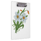 Tulpen en narcissen bloemen klembord (Rechts)