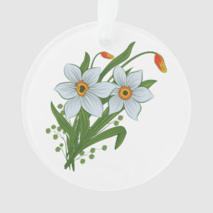 Tulpen en Narcissen Bloemen Ornament