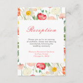 Tulpen en narcissen lente bruiloft informatiekaartje (Voorkant)