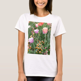 Tulpen en pansies t-shirt