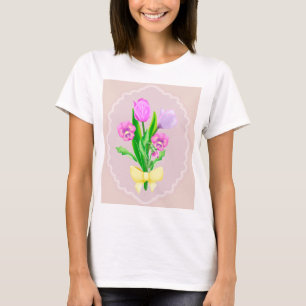 Tulpen en pansies t-shirt