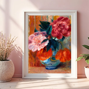 Tulpen en Pioenrozen in Kan Poster