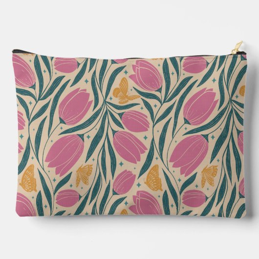 Tulpen en vlinders etui (Achterkant)