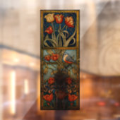 Tulpen en vogels Sun Catcher Window Cling Raamsticker (Vel 2)
