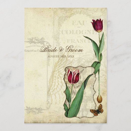 tulpen engelenvleugels werveling theevlekken menu (Achterkant)