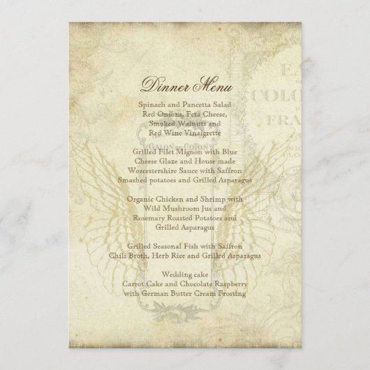 tulpen engelenvleugels werveling theevlekken menu (Voorkant)