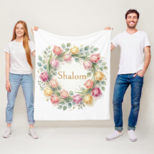 Tulpen Eucalyptus Krans, Shalom Waterverf Goud