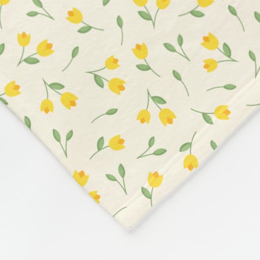 Tulpen Fleece Deken (Hoek)