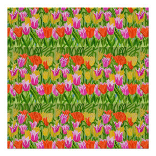 Tulpen foto afdruk