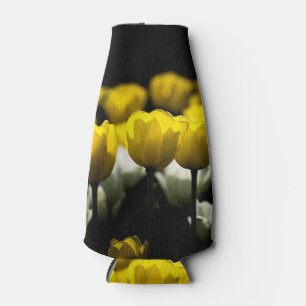 Tulpen geel en wit flesjeskoeler