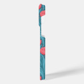 Tulpen in blauw en rood iPhone hoesje (Linkerkant)