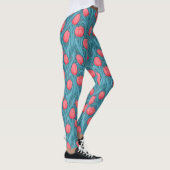 Tulpen in blauw en rood leggings (Rechts)