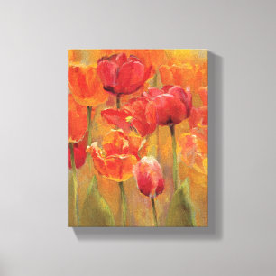 Tulpen in de Midst Canvas Afdruk