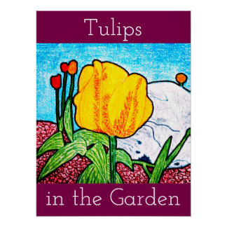 Tulpen in de Tuin Poster Perfect Poster