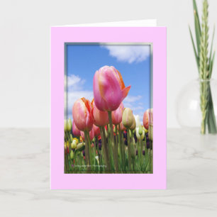 Tulpen in de zon - Lege Kaart