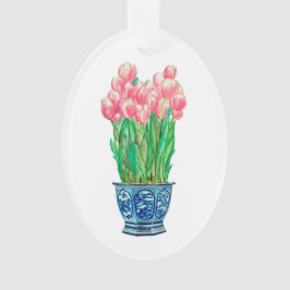 Tulpen in Delft Pot Ornament