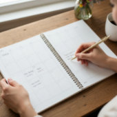 Tulpen in Delfts Blauw, aanpasbaar Planner