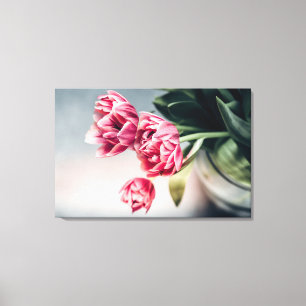 Tulpen in fase 2 canvas afdruk