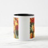 Tulpen in Keukenhof Gardens, Holland. Mok (Midden)