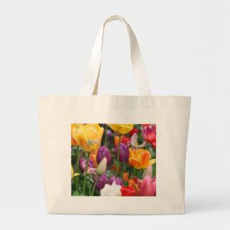 Tulpen in lenteszak grote tote bag