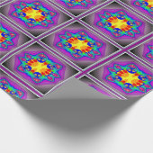 Tulpen in lenteverpakpapier cadeaupapier (Hoek)