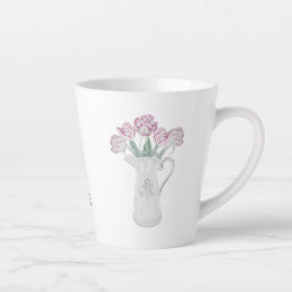 Tulpen in Pitcher Ceramic Latte Mok